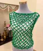 WHIMSY WEAVES DewDrop Top - Green Emerald