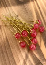 Elegant Juda Pin | Dark Pink (Set of 10) - Image 2