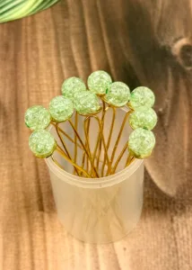 Elegant Juda Pin | Green (Set of 10)