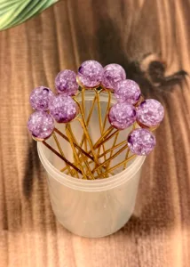 Elegant Juda Pin | Purple (Set of 10)
