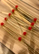 Elegant Juda Pin | Red (Set of 10) - Image 3