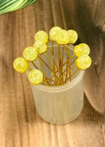 Elegant Juda Pin | Yellow (Set of 10)