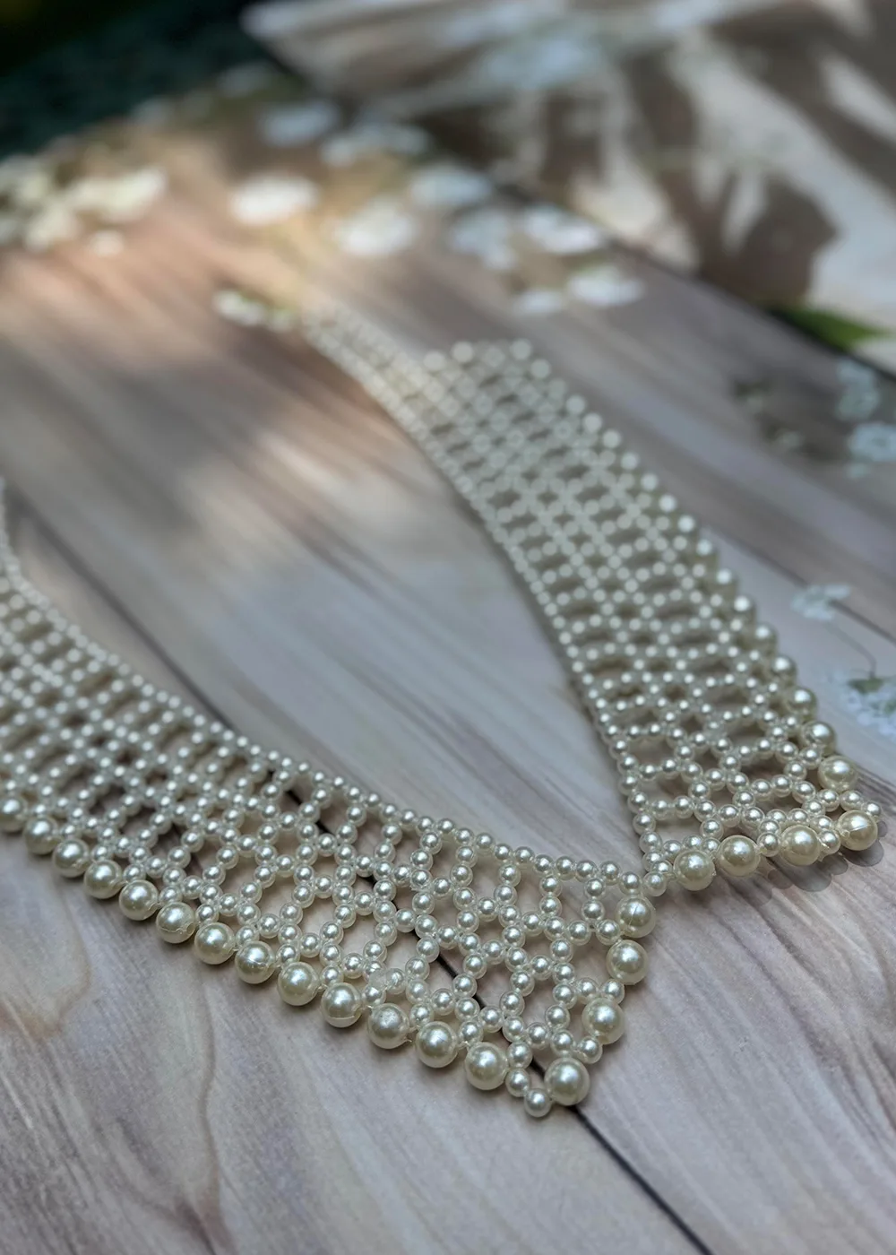 Whisper Necklace Collar - Pearl 02 Whisper Necklace Collar - Image 1