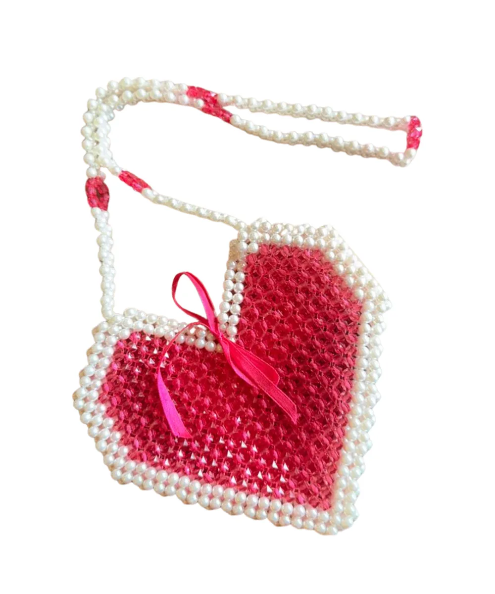 Ahava Heart Handbag Magenta Ahava Heart Handbag - Image 1